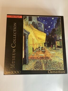 Museum Collection Van Gogh Cafe Terrace At Night 1000 pc Puzzle by Clementoninew